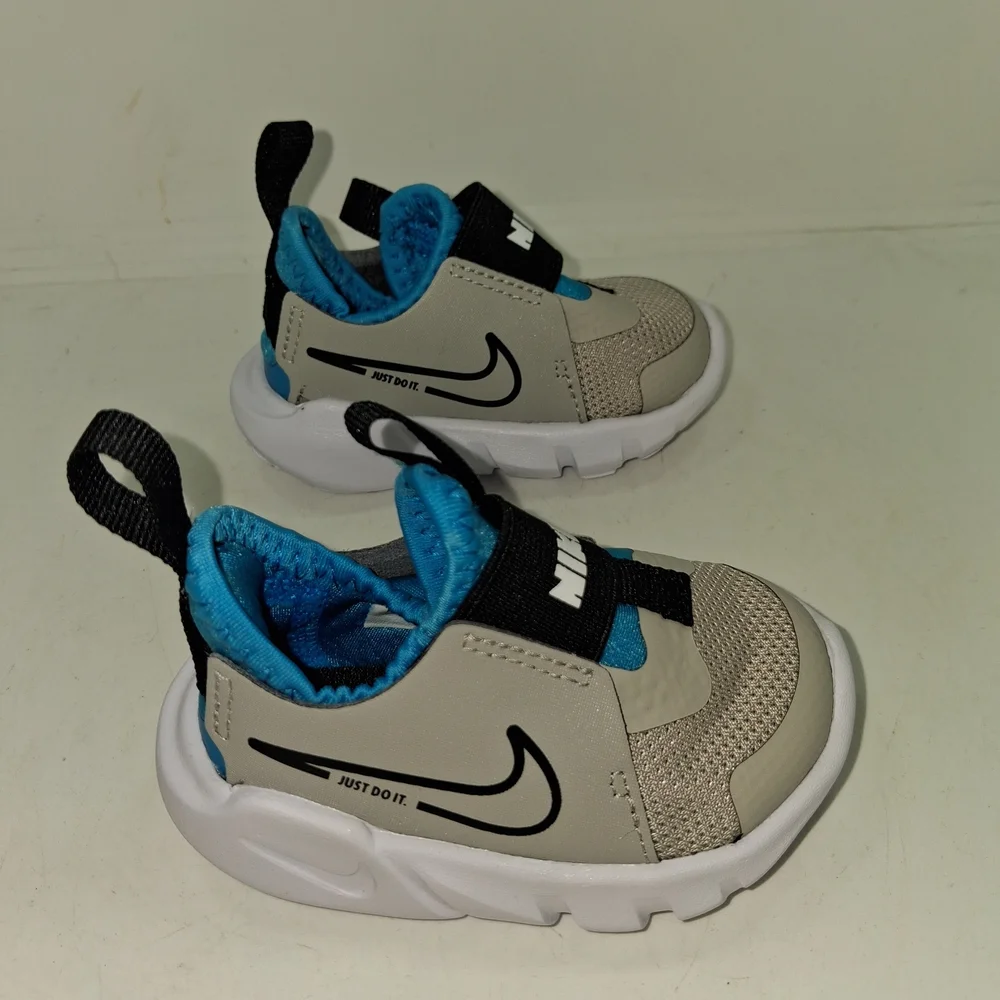 Nike Flex Runner 2 TDV Toddler Slip On Shoes Light Iron Ore Size 2C DJ6039-008